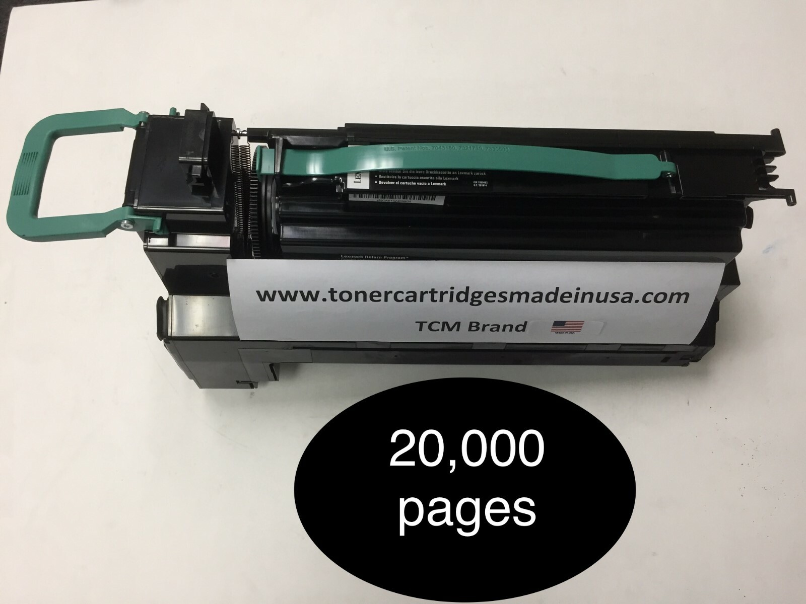 Lexmark CS796 Yellow TCM USA Toner. Yields up to 20,000. 24B5830.  Made in USA