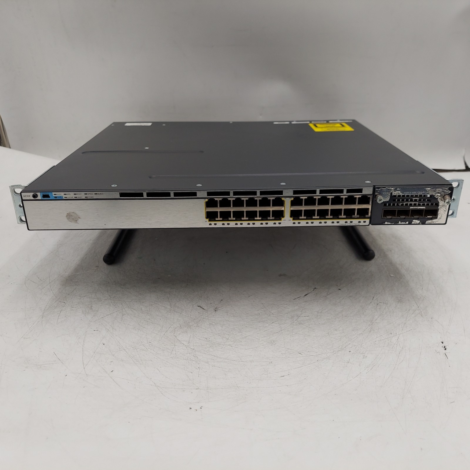 Cisco WS-C3750X-24T-L 24-Port Gigabit 3750X Switch with 2x AC Power
