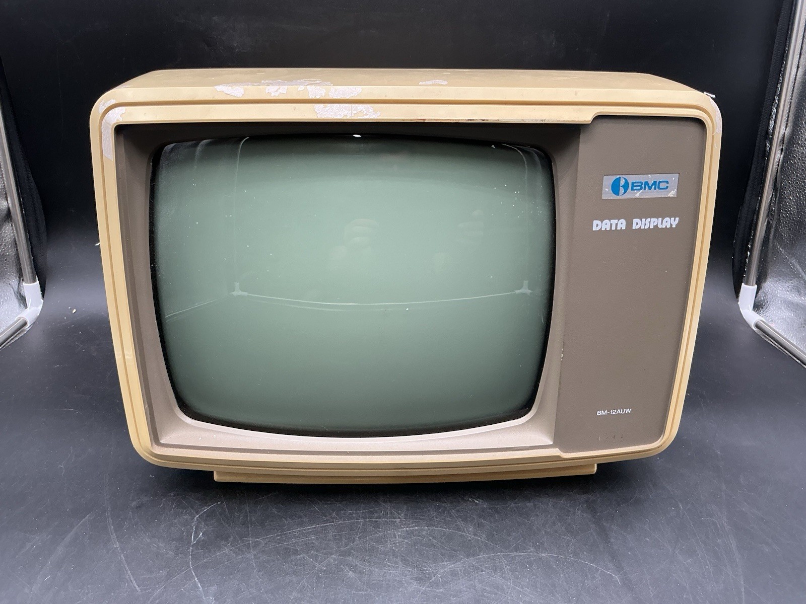 Vintage BMC BM-12AUW 12” Green Monochrome CRT Data Display Monitor