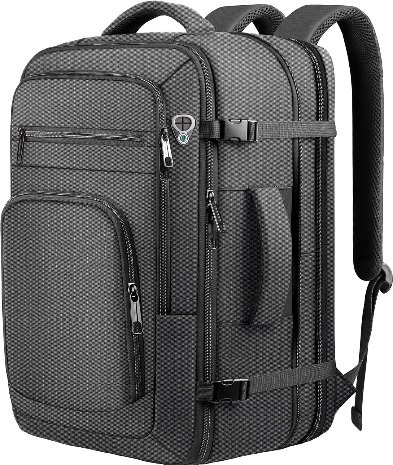 Roomy Travel Backpack, Expandable 40L-50L Carry on Backpack for 17.3" Laptop,Tsa
