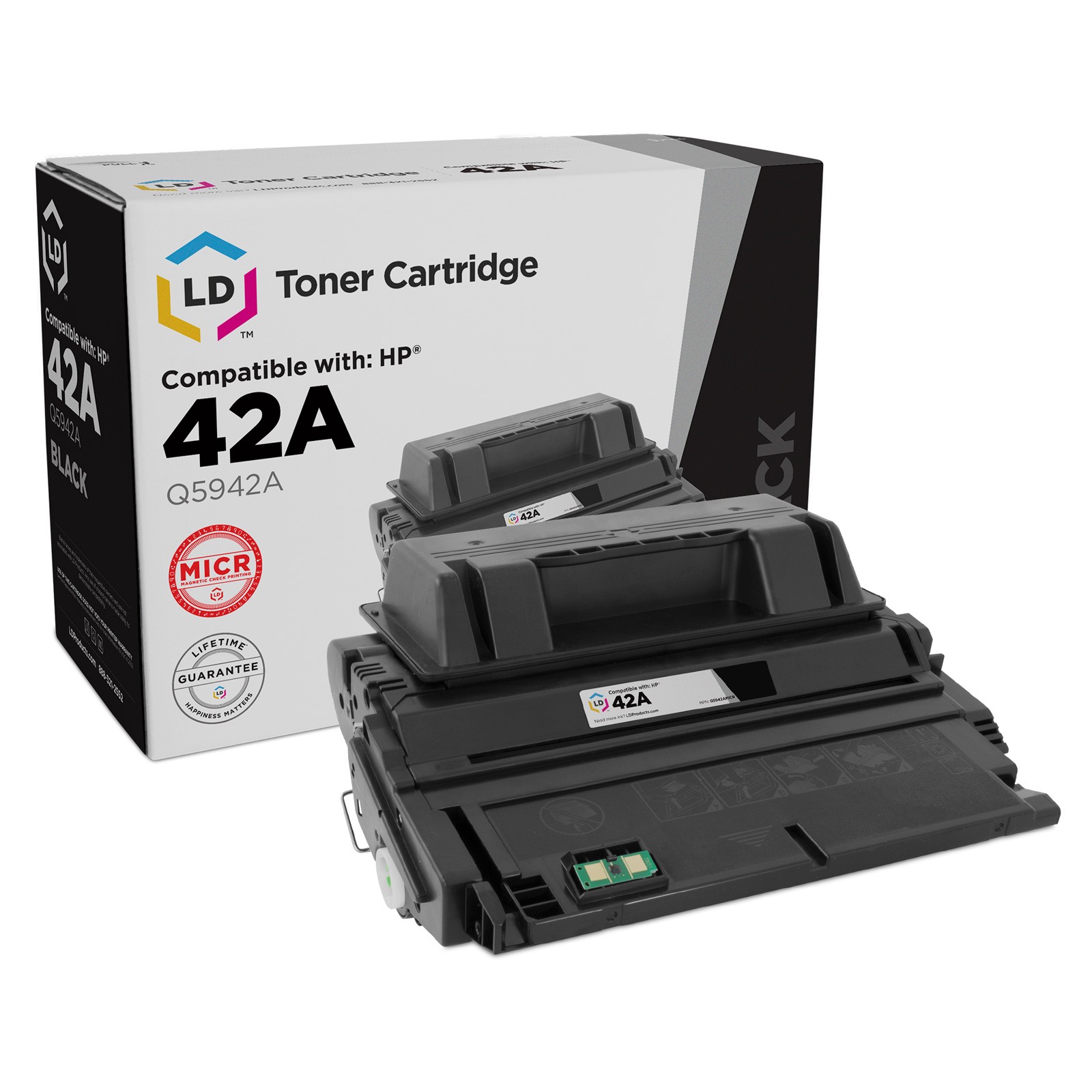 LD Q5942A 42A Black MICR Toner for HP 4240 4240n 4250 4250dtn 4250n 4250tn 4350n
