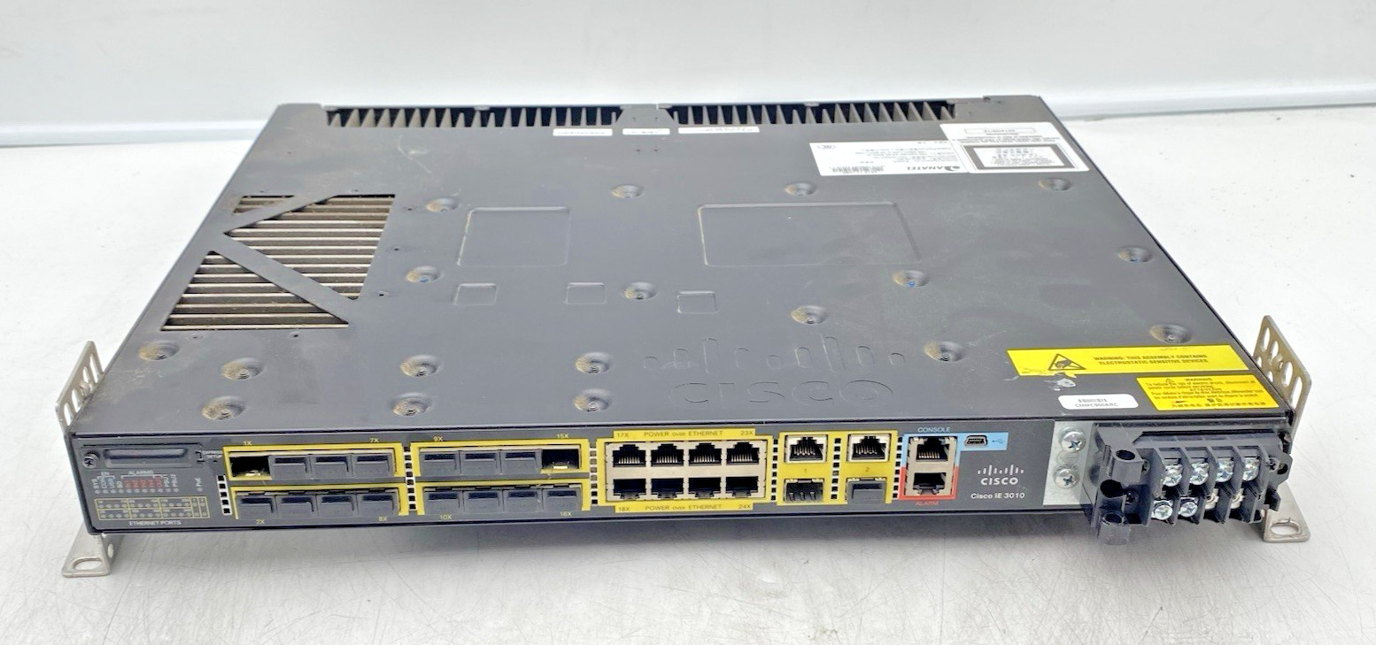 Cisco IE 3010 8-Port PoE IE-3010-16S-8PC Industrial Ethernet Switch AC/DC