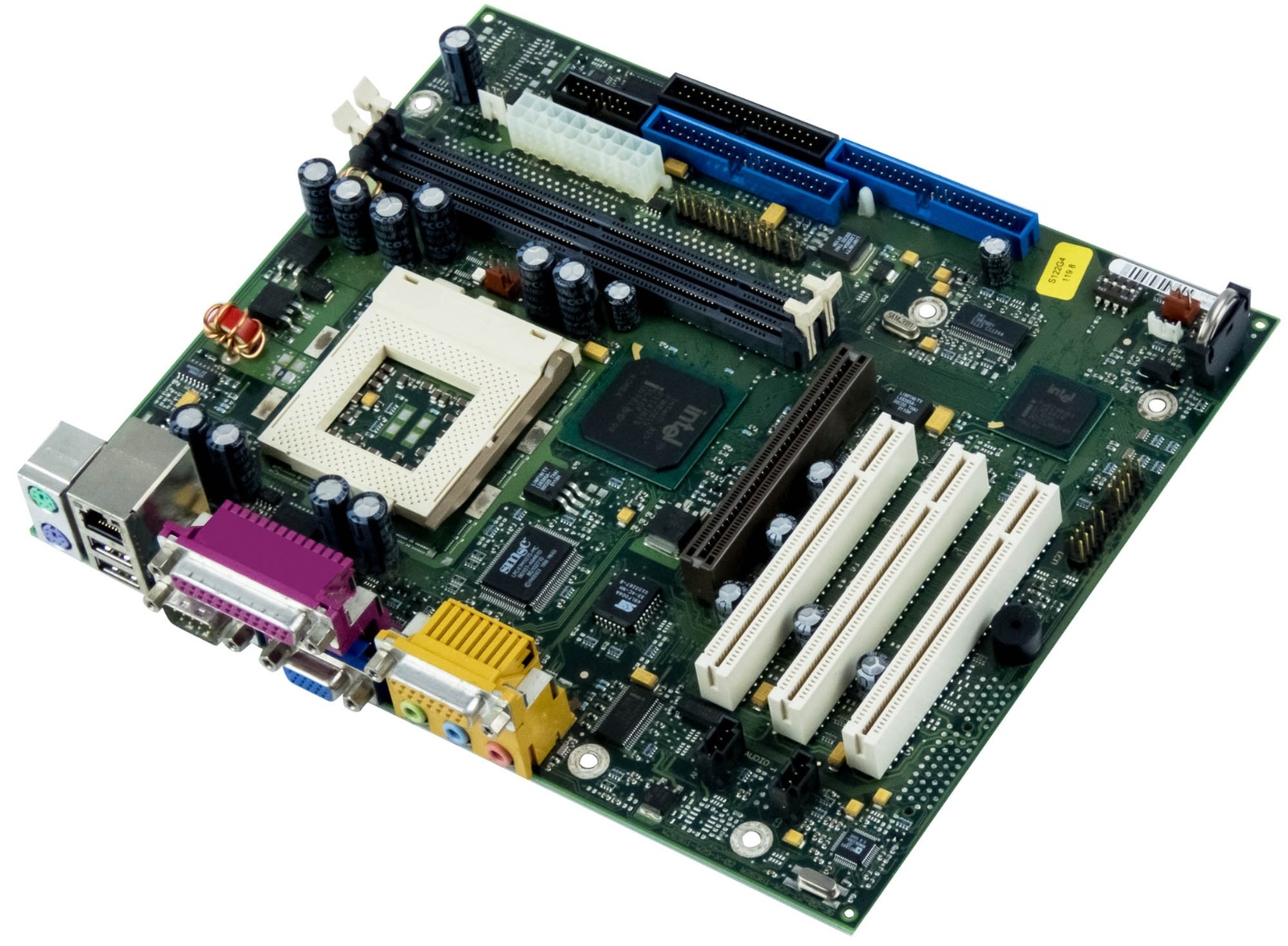 FUJITSU D1214-A11 GS4 SOCKET 370 2x SDRAM AGP 3x PCI mATX MOTHERBOARD