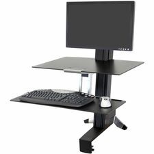 ERGOTRON 33-351-200 ERGOTRON WORKFIT-S,SINGLE HD WITH WORKSURFACE+ (BLACK).CON