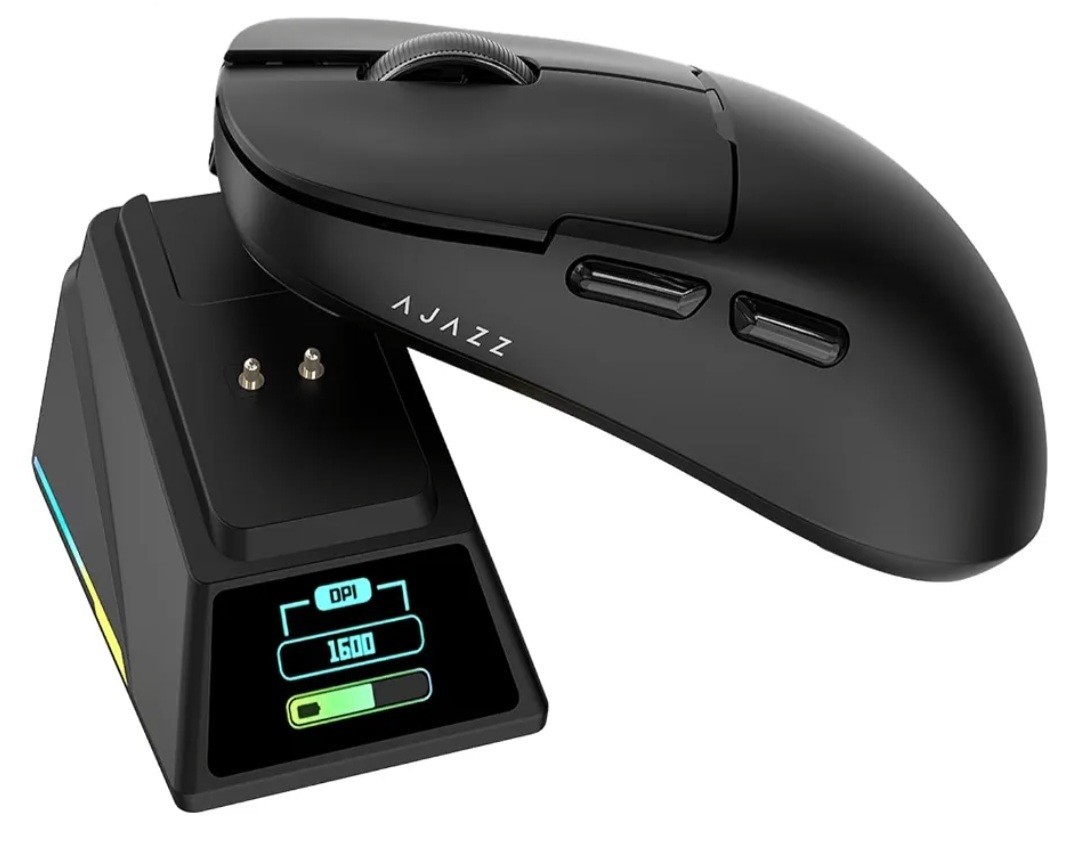 Ajazz AJ159 APEX Wireless Gaming Mouse with TFT Color Screen Charging