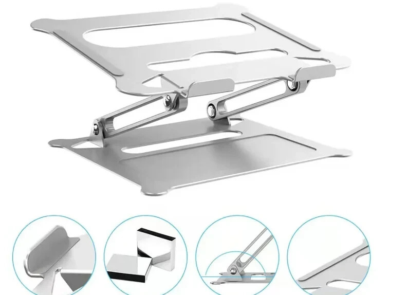 Adjustable Laptop Ergonomic Stand, Laptop Riser, Metal Easel Aluminum Tab Stand