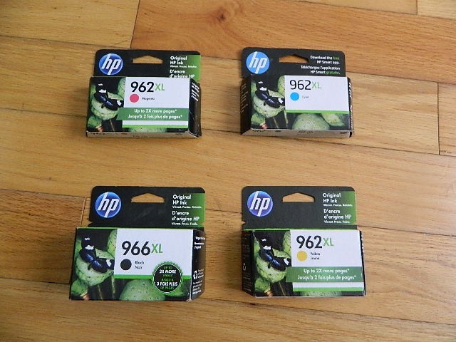 2023/2 Genuine SET 4 HP 966XL/962XL LARGE Cartridge OfficeJet Pro 9010/9018/9025