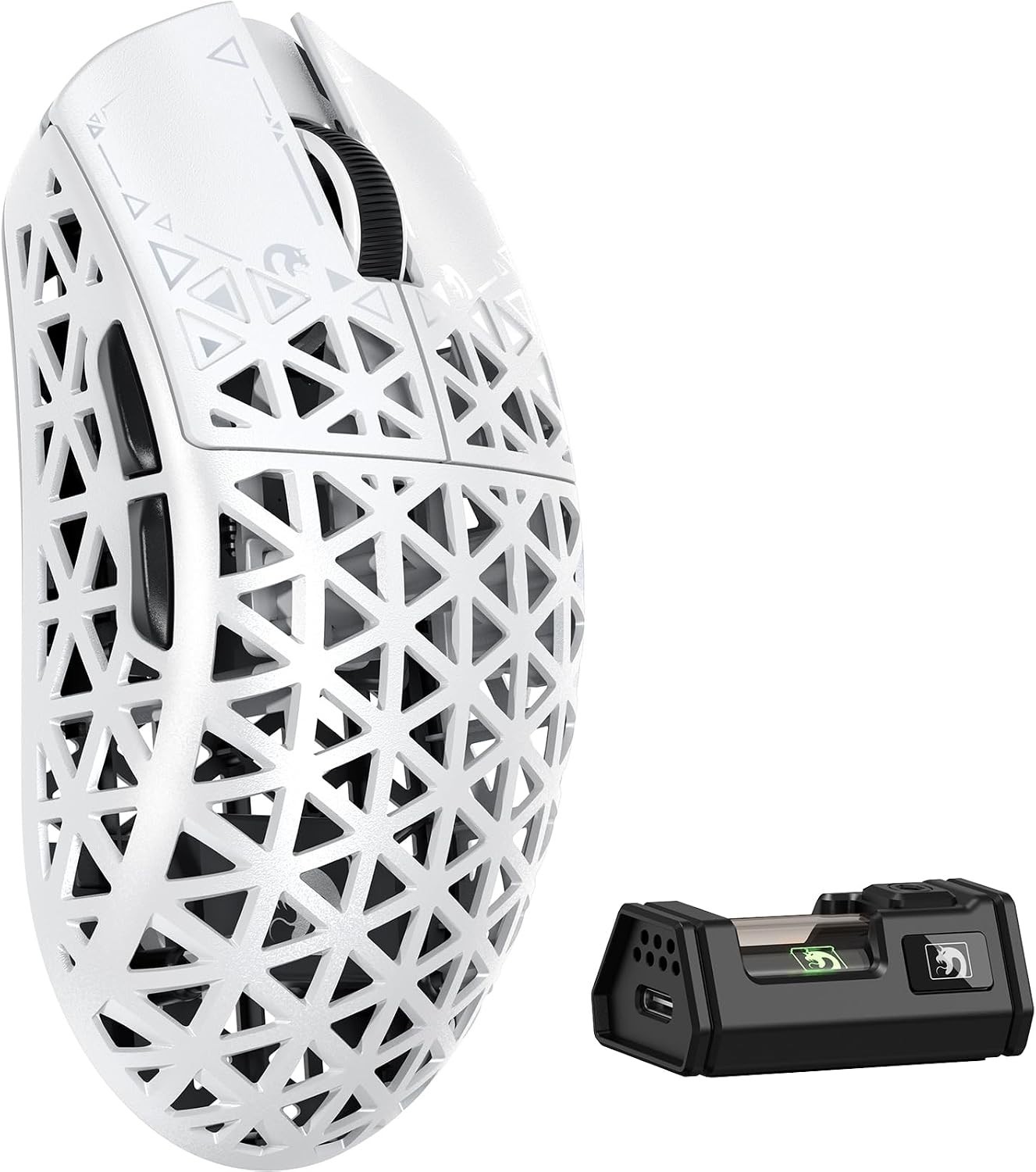 MAMBASNAKE M5 Ultra Carbon Fiber 8KHz Wireless Gaming Mouse,PAW3950 Sensor 42K