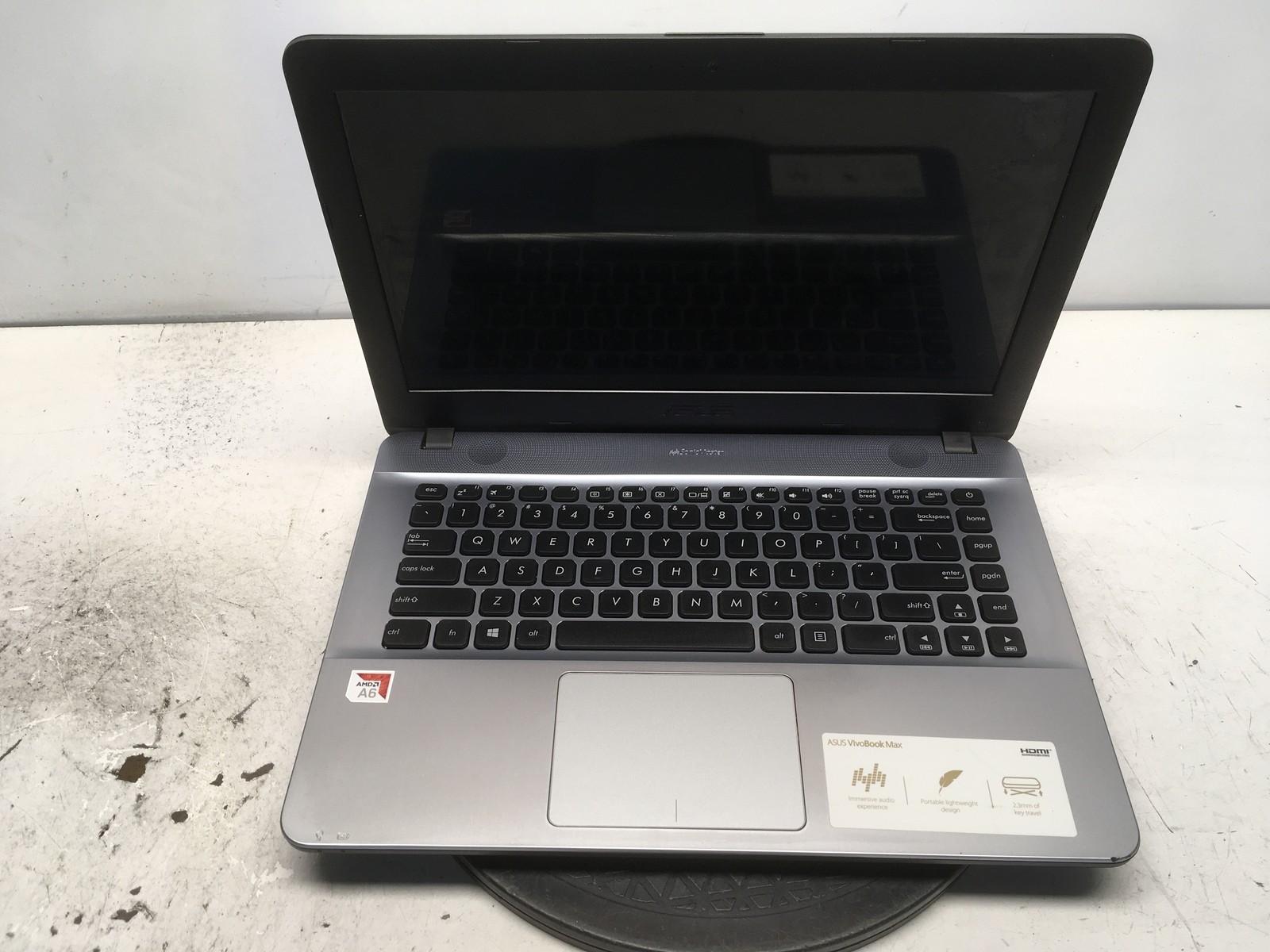 Asus VivoBook Max X441BA-CBA6A AMD A6-9225 2.6GHz 4 GB NO HDD No Batt