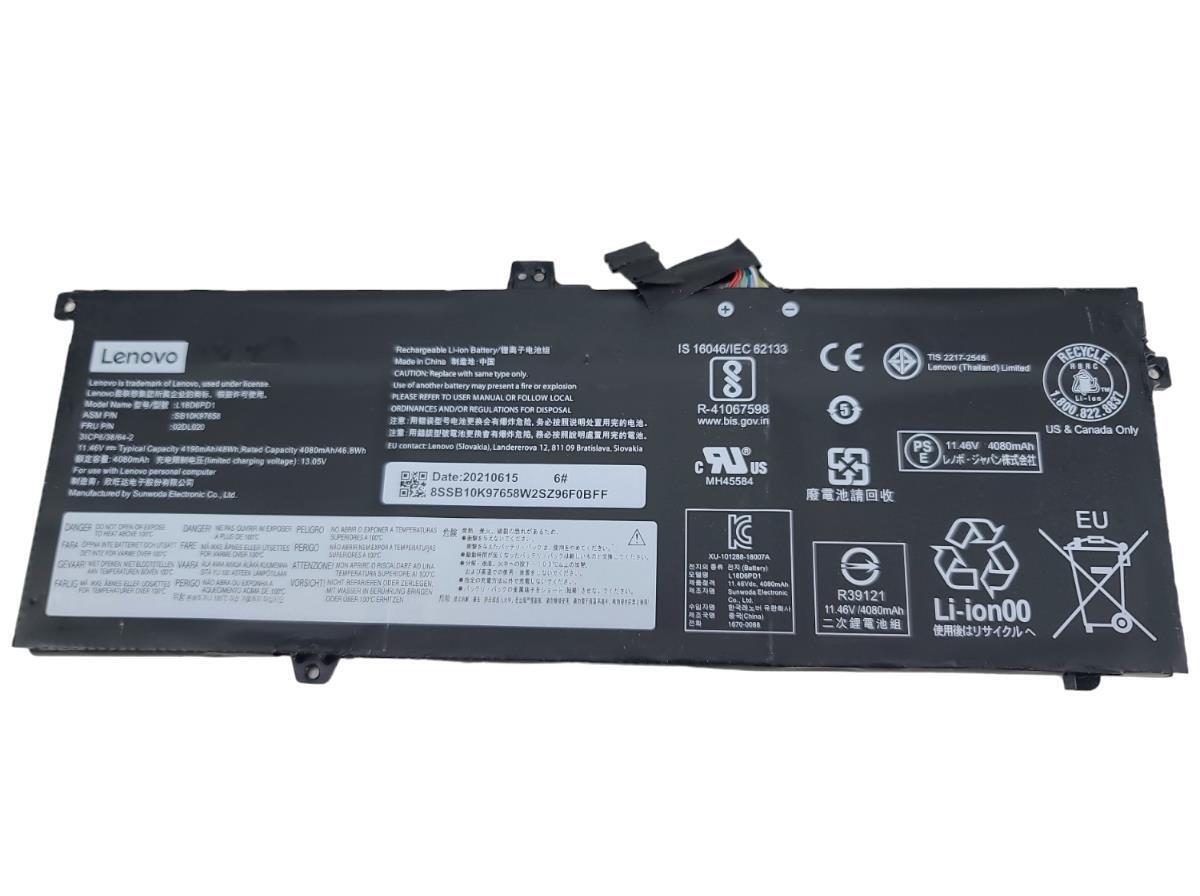 Genuine L18M6PD1 L18C6PD1 Battery for Lenovo ThinkPad X13 X390 X395 Series OEM