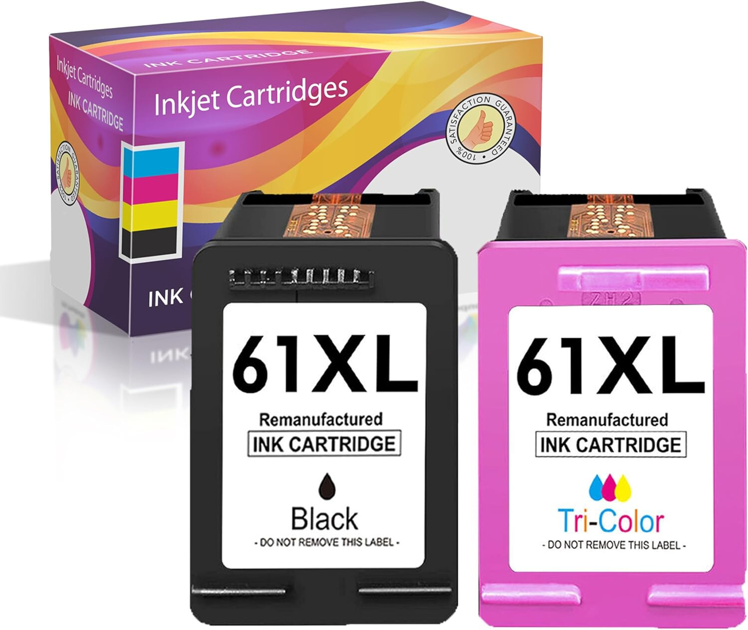 HP 61XL Combo Black Color Replacement Ink Cartridges