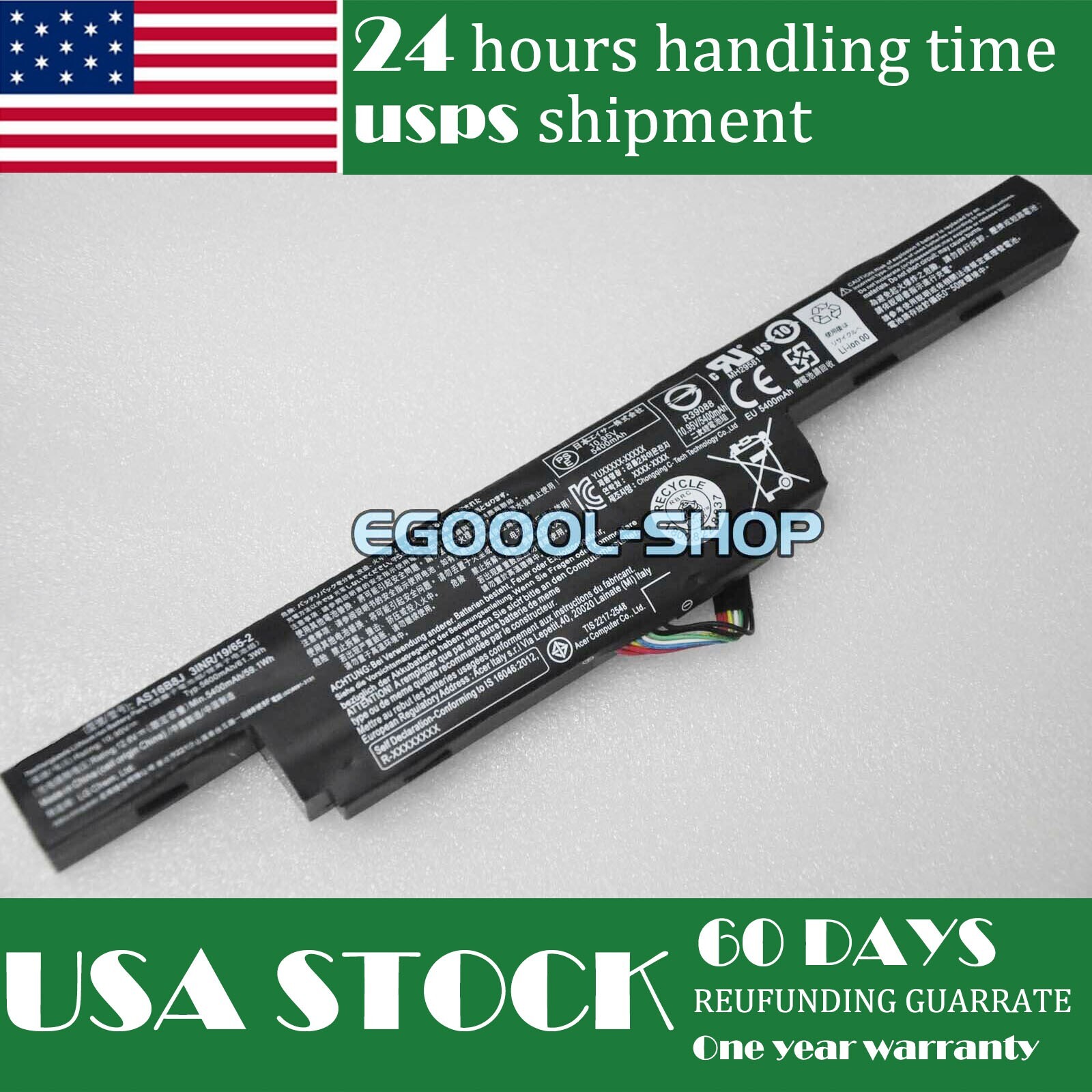USA 5600mah New Genuine AS16B5J AS16B8J Battery for Acer Aspire E5-575G series