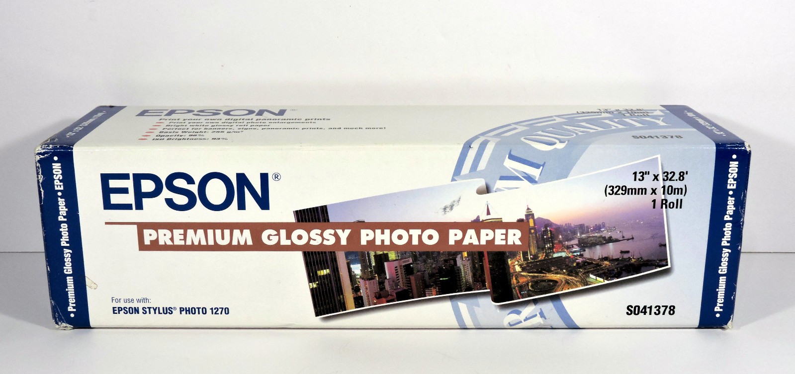 Epson S041378 Premium Glossy Photo Paper Roll 13" x 32.8" Sealed