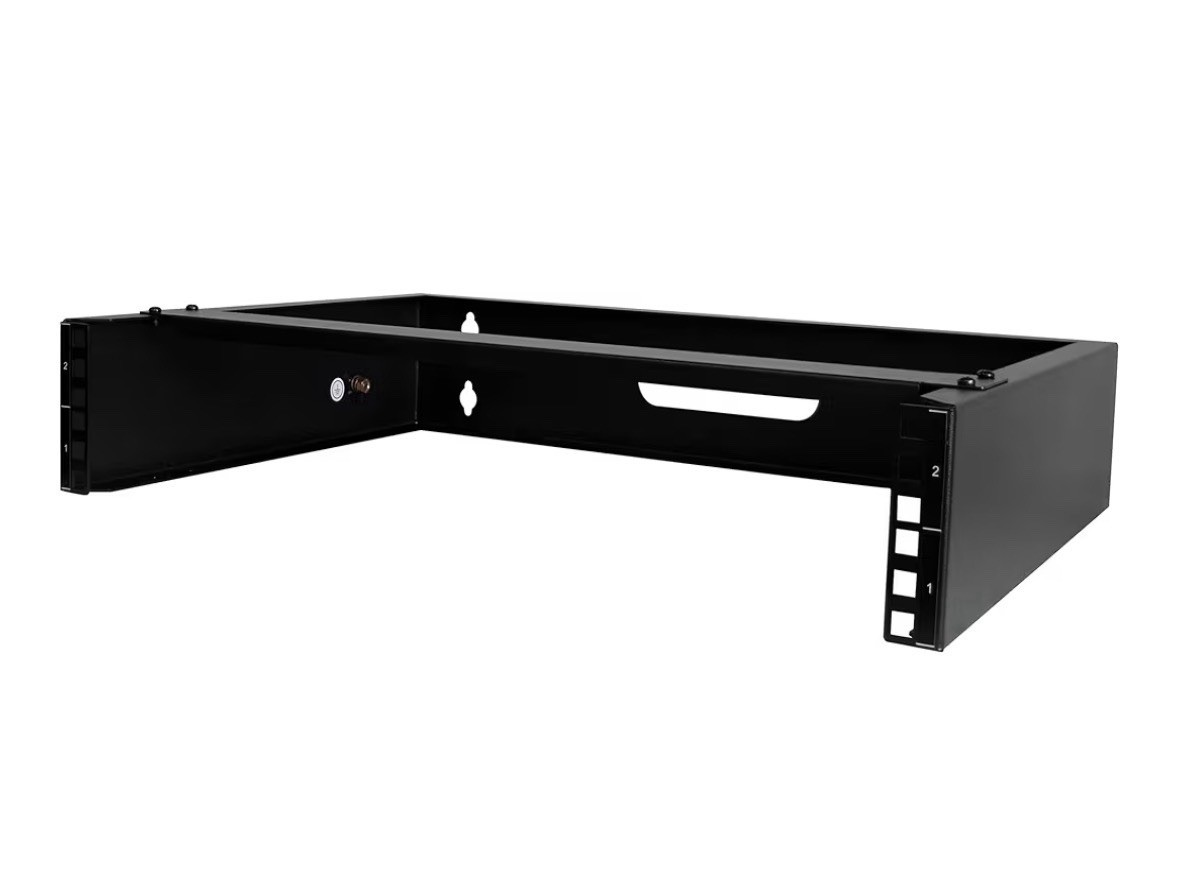 Wall Mount Network Rack 14 in Deep 19" Patch Panel Bracket for Shallow Server