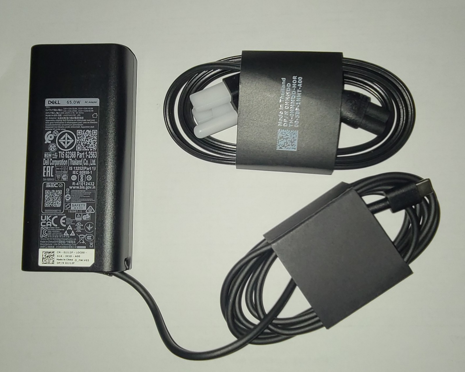Dell Laptop Charger 65W Watt USB Type C AC Power Adapter LA65NM190 / HA65NM190