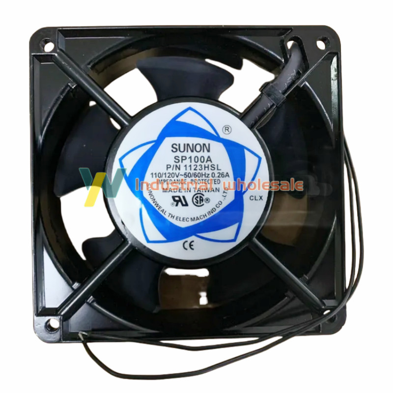 1PC new SUNON SP100A P/N 1123HSL Fan AC 100V-120V 0.26A 120*120*38mm Cooling Fan