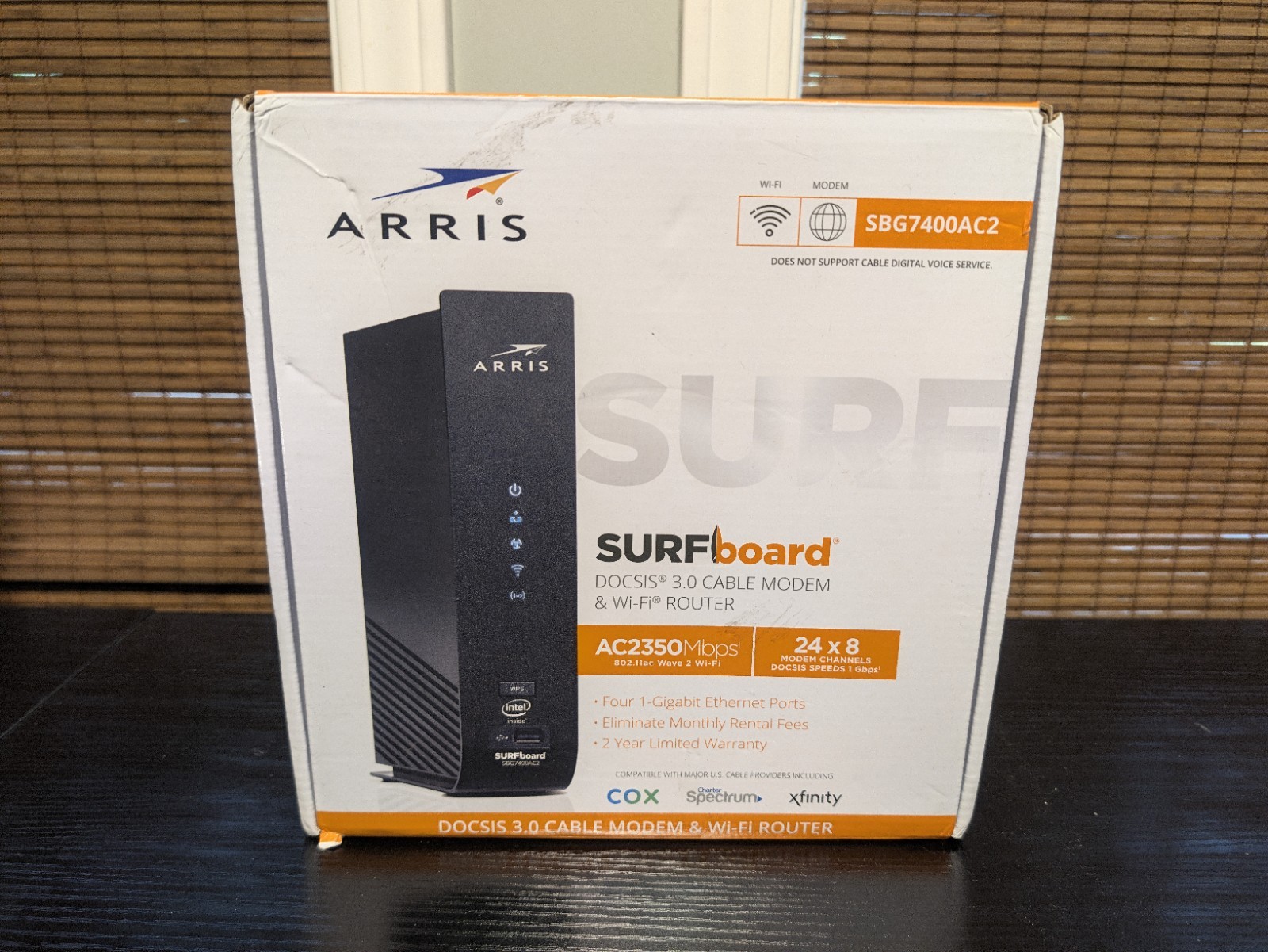 ARRIS Surfboard 3.0 Cable Modem Wi-Fi Voice Internet Router AC2350 - SBG7400AC2