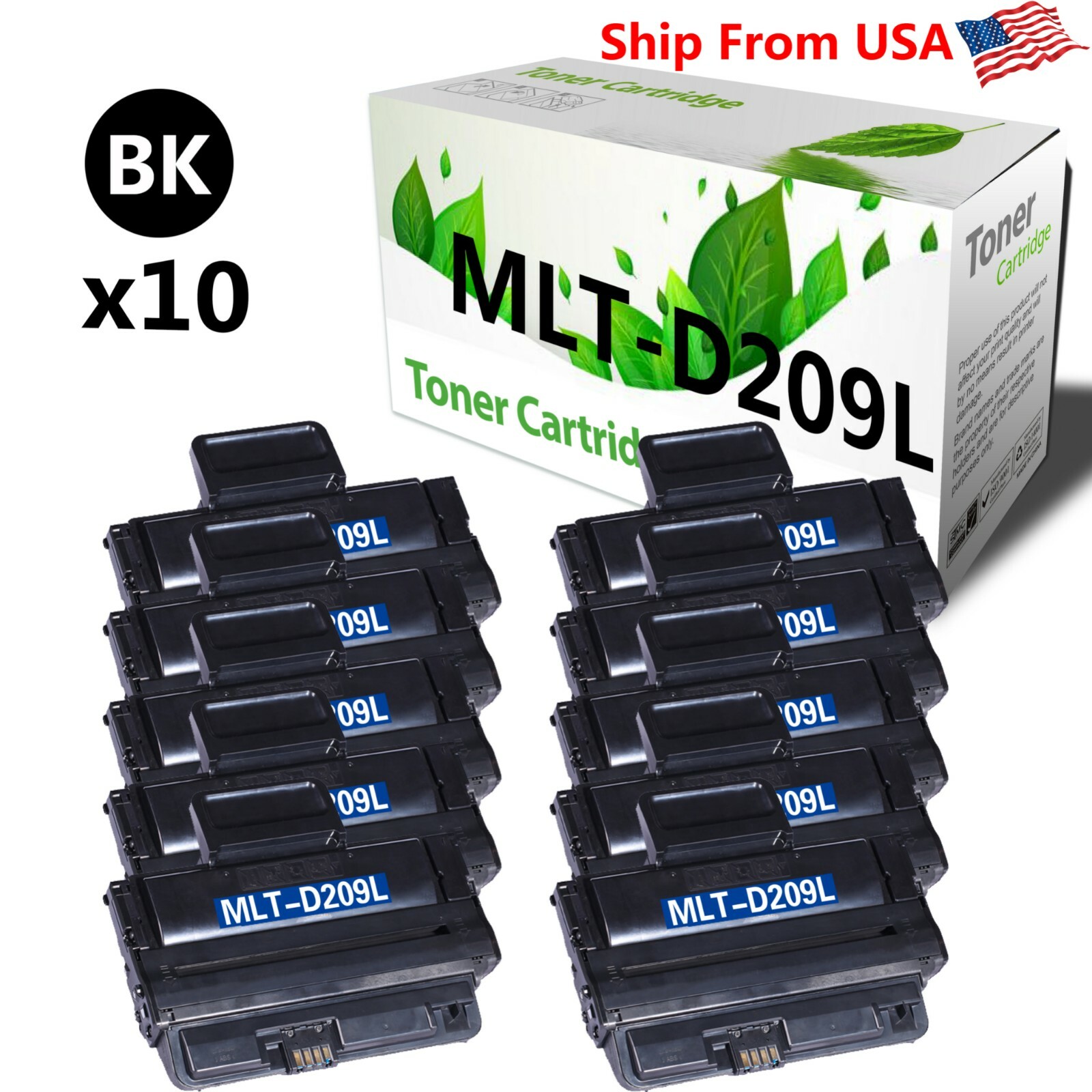 10PK Compatible MLT-D209L D209L Toner Cartridge For ML-2855 Printer