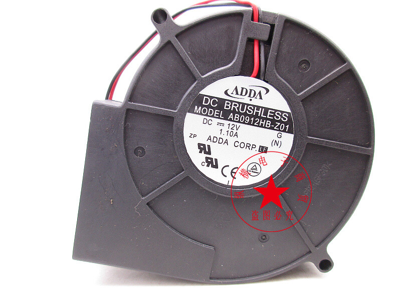 ADDA AB0912HB-Z01 12V 1.10A 9CM turbo blower violent exhaust fan