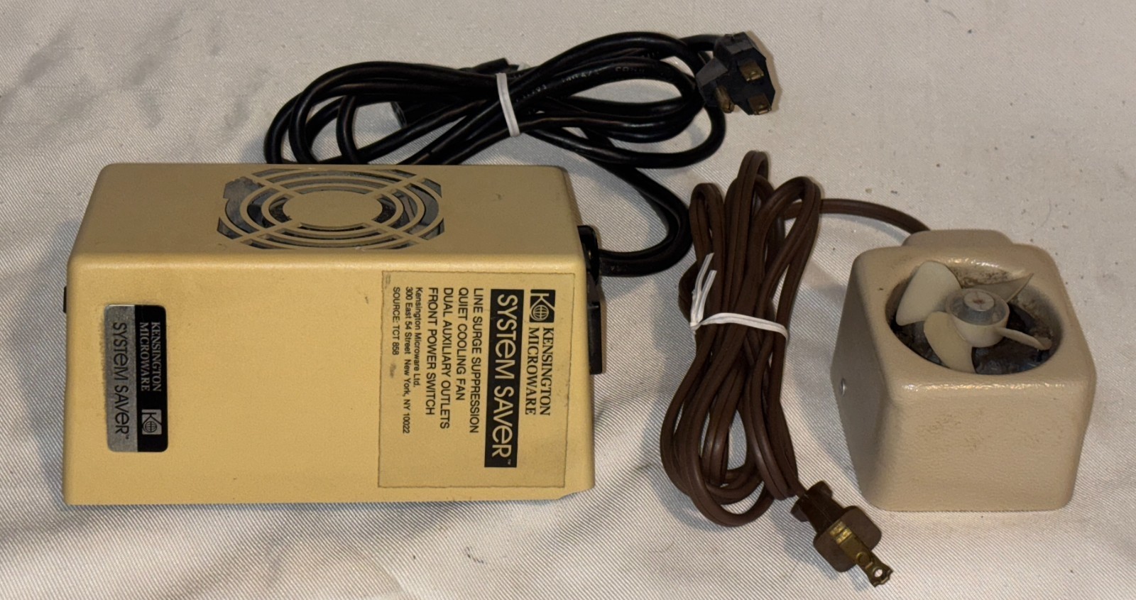 ✅ ⌘ Apple II Computer Kensington System Saver + Bonus Fan, Working