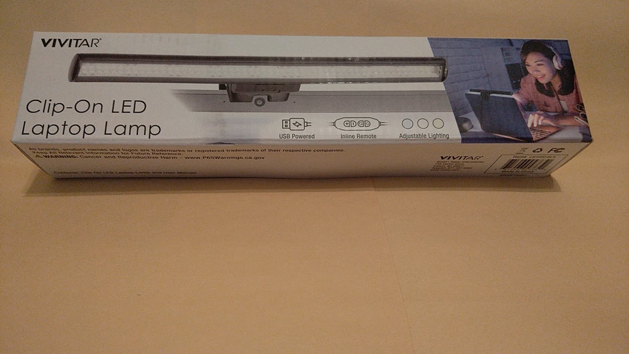Vivitar Clip On Led Laptop Lamp Usb Powered and Adjustable Lighting