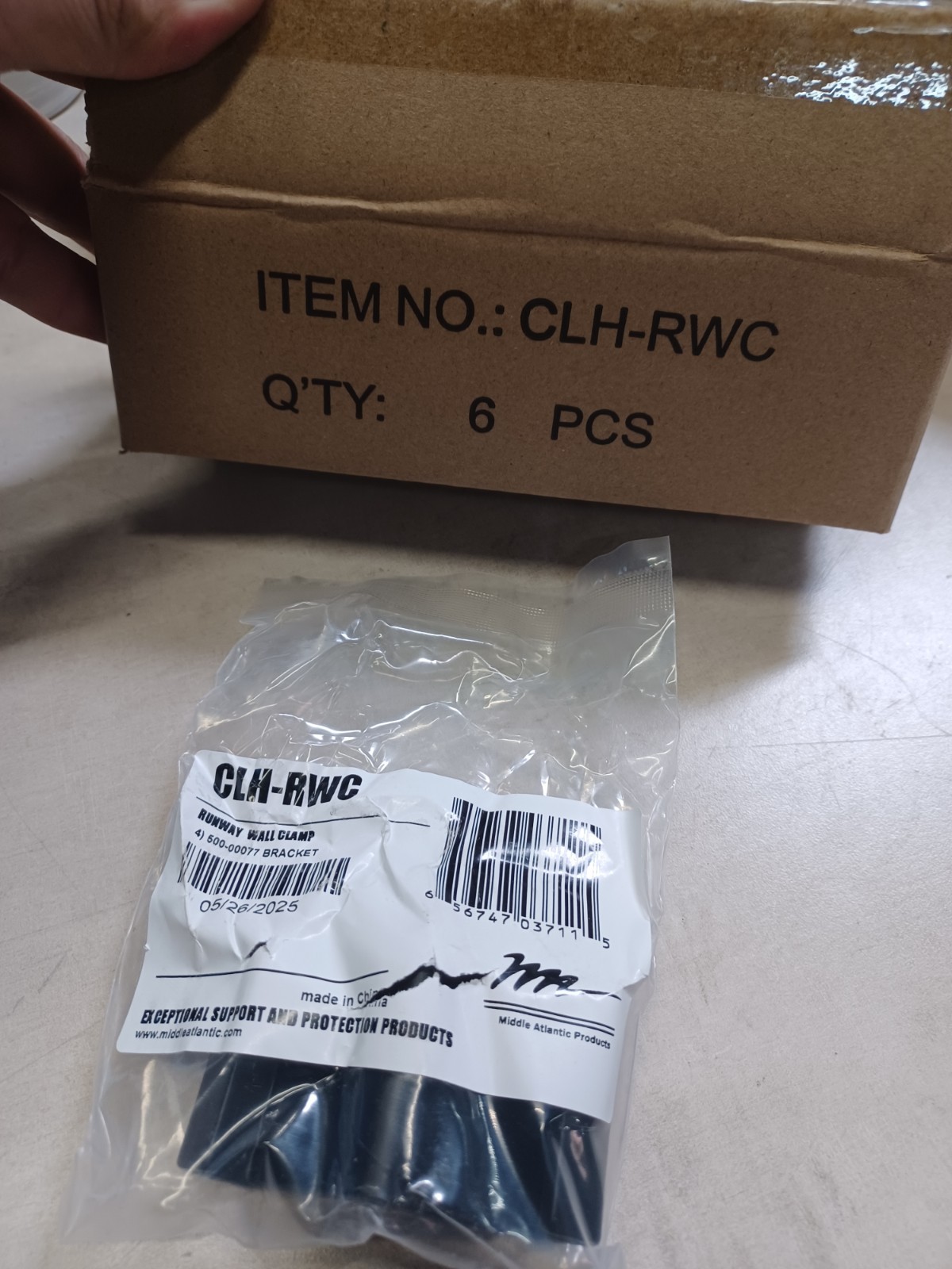 CLH-RWC - Ladder Wall Clamp Bracket - Box of 6 Pairs