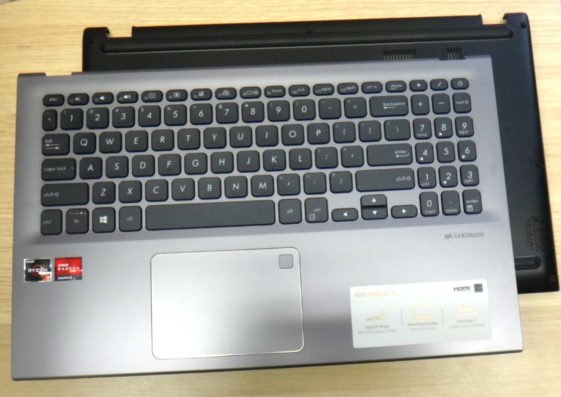 Genuine Asus Vivobook F512D Palmrest w/ Keyboard + Bottom Case 13N1-6TA0841