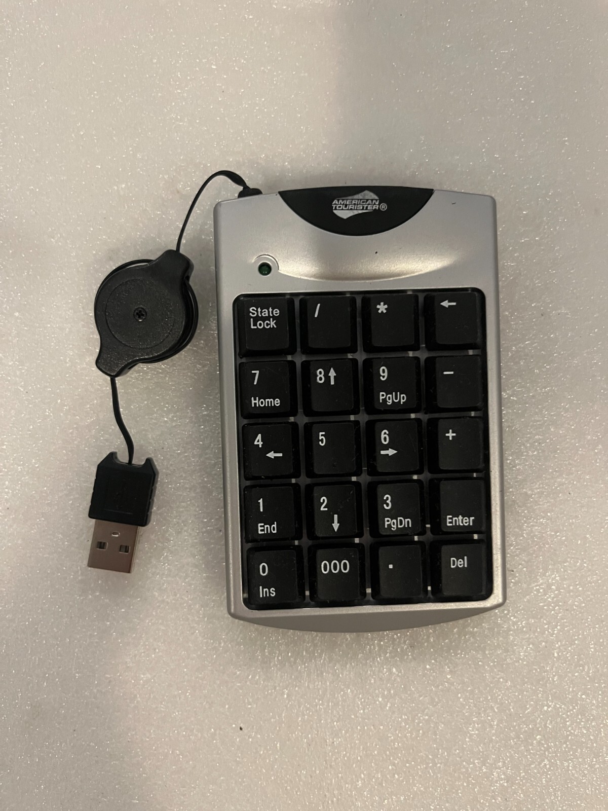 American Tourister Numeric Keypad w/ Retractable Cord for Laptop or PC Computers