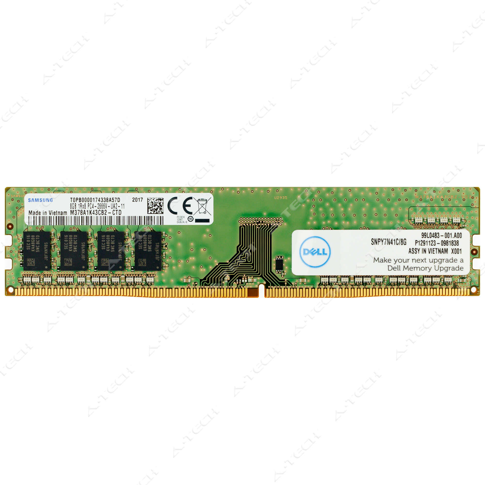 Dell 8GB DDR4 2666MHz DIMM SNPY7N41C/8G AA101752 Y7N41 0Y7N41 Desktop Memory RAM