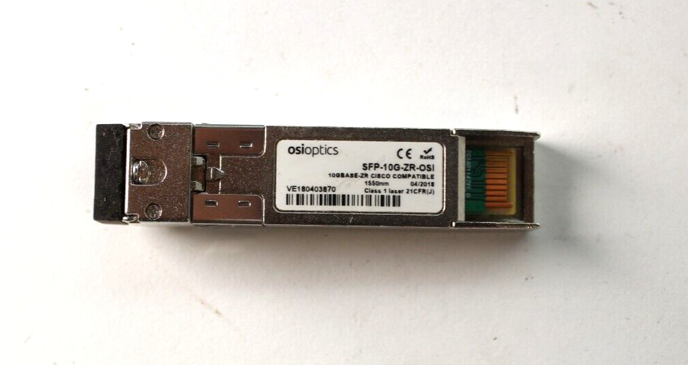 Osioptics Cisco Compatible SFP-10G-ZR-OSI 10GBase-ZR 1550nm Optical Transceiver