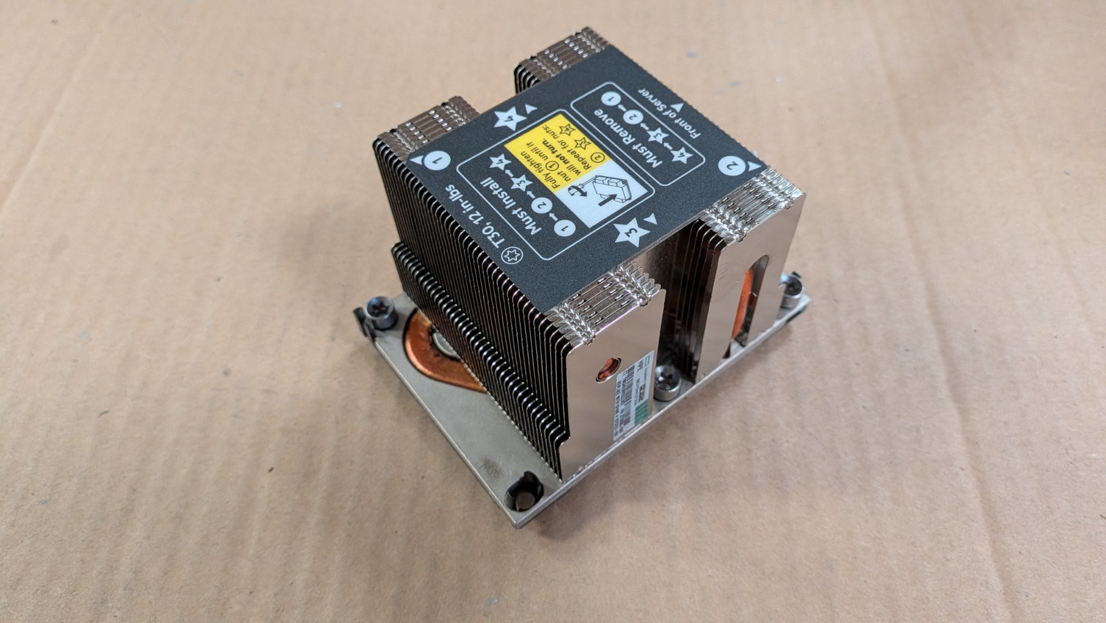 HPE Apollo 4200 G10 High Performance Heatsink P09884-001 P09711-001 P08343-001