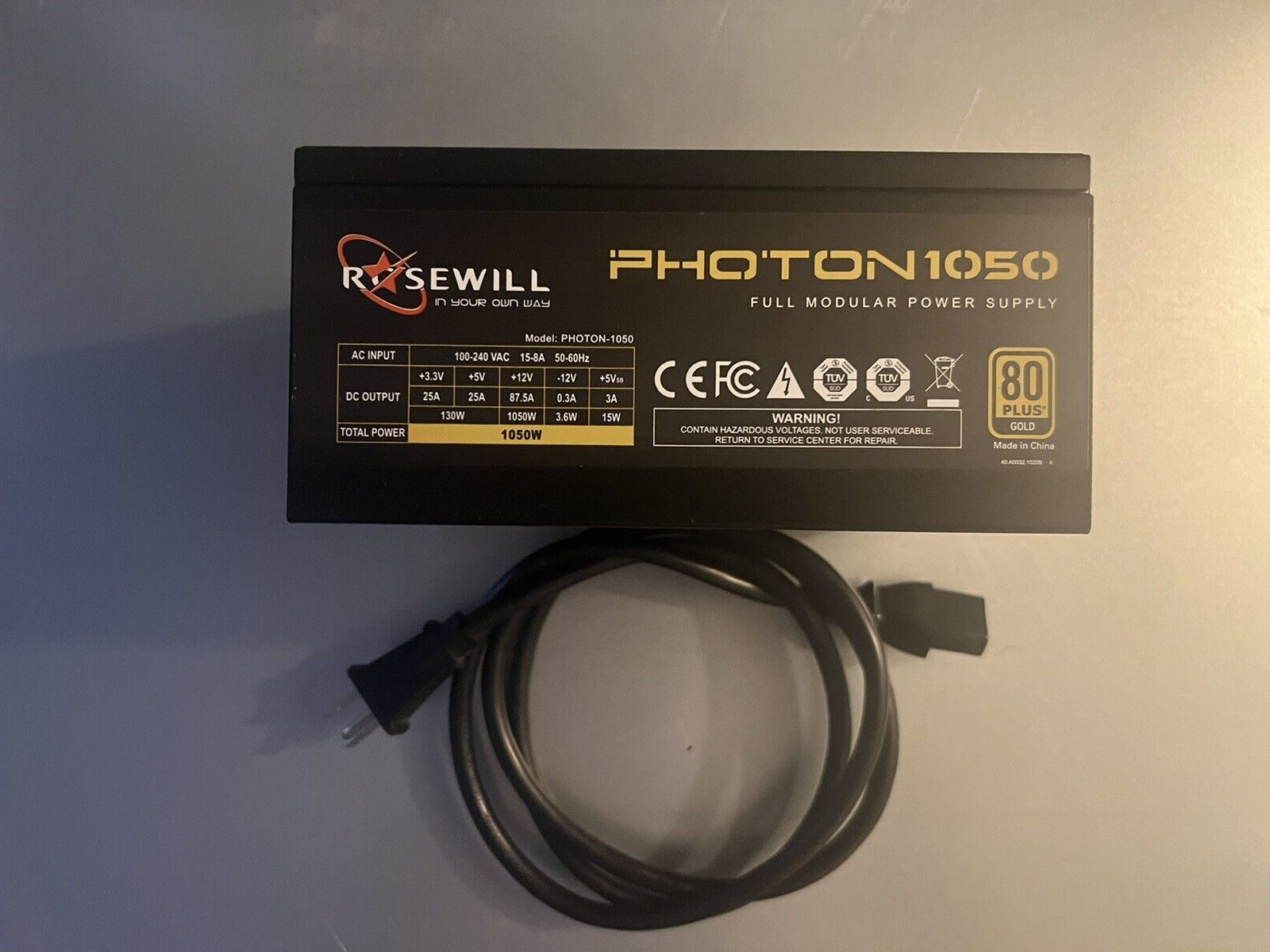 Rosewil PHOTON 1050W Full Modular Power Supply 80 Plus Gold  (PSU Only)