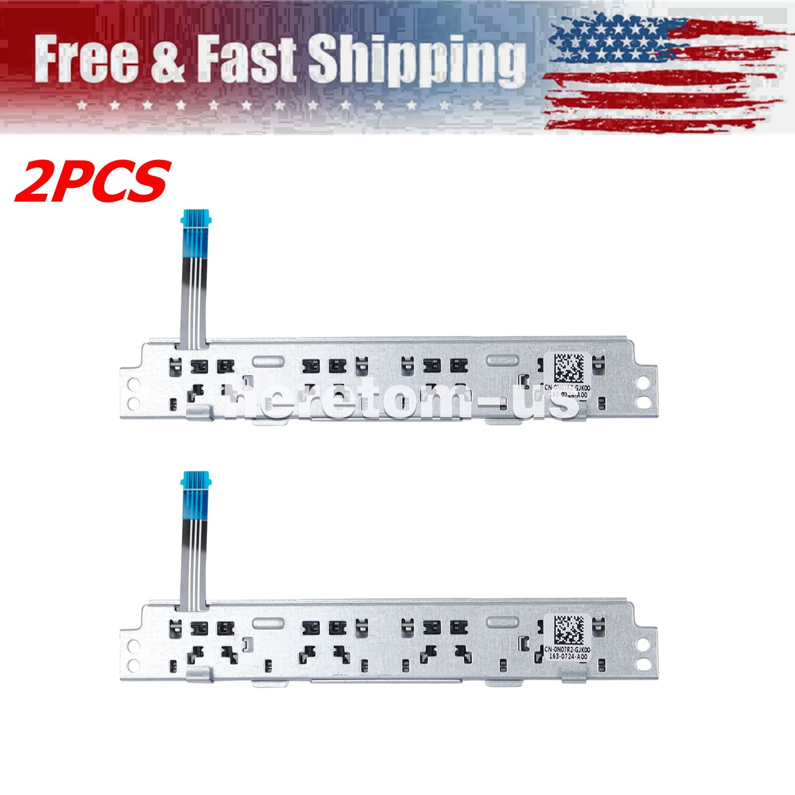2PCS L+R Touchpad Mouse Buttons For Dell Latitude 7300 7400 N07R2 0N07R2 Silver