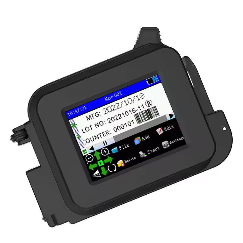 Mini Handheld Inkjet Printer 12.7mm Logo Text Date QR Barcode