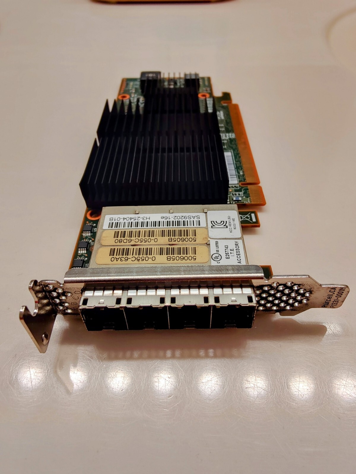 WPXP6 DELL LSI SAS9202-16E 6GB/S SAS 4-PORT HOST BUS ADAPTER SFF-8644