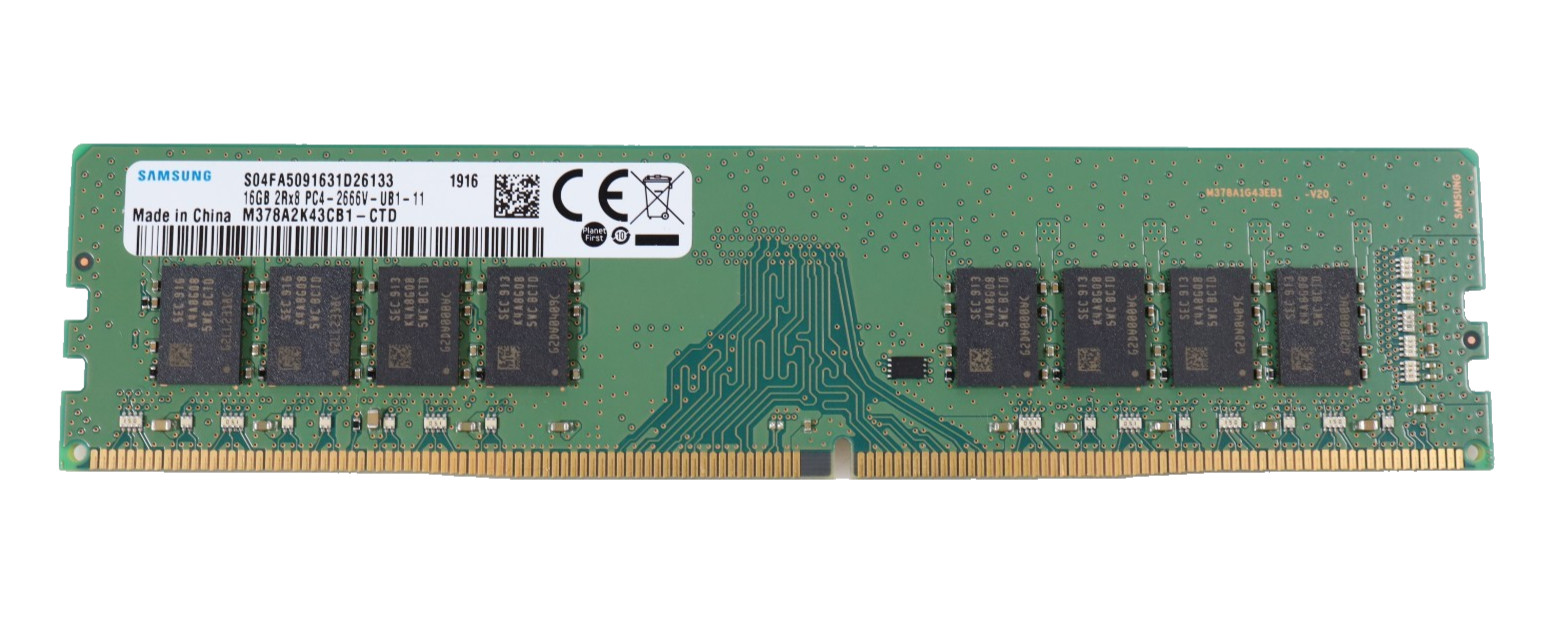 16GB Samsung M378A2K43CB1-CTD 2666MHz PC4-21300 DIMM DDR4 Desktop Memory