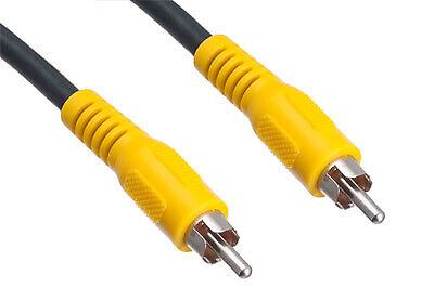 Steren 3ft RCA Video Cable, Black ( yellow composite video cable )