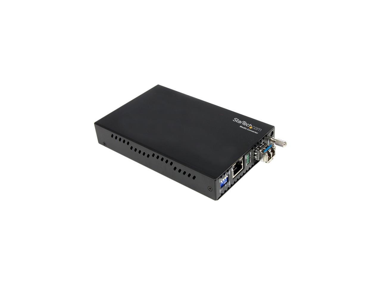 StarTech.com 1000 Mbps Gigabit Single Mode Fiber Media Converter LC 40 km