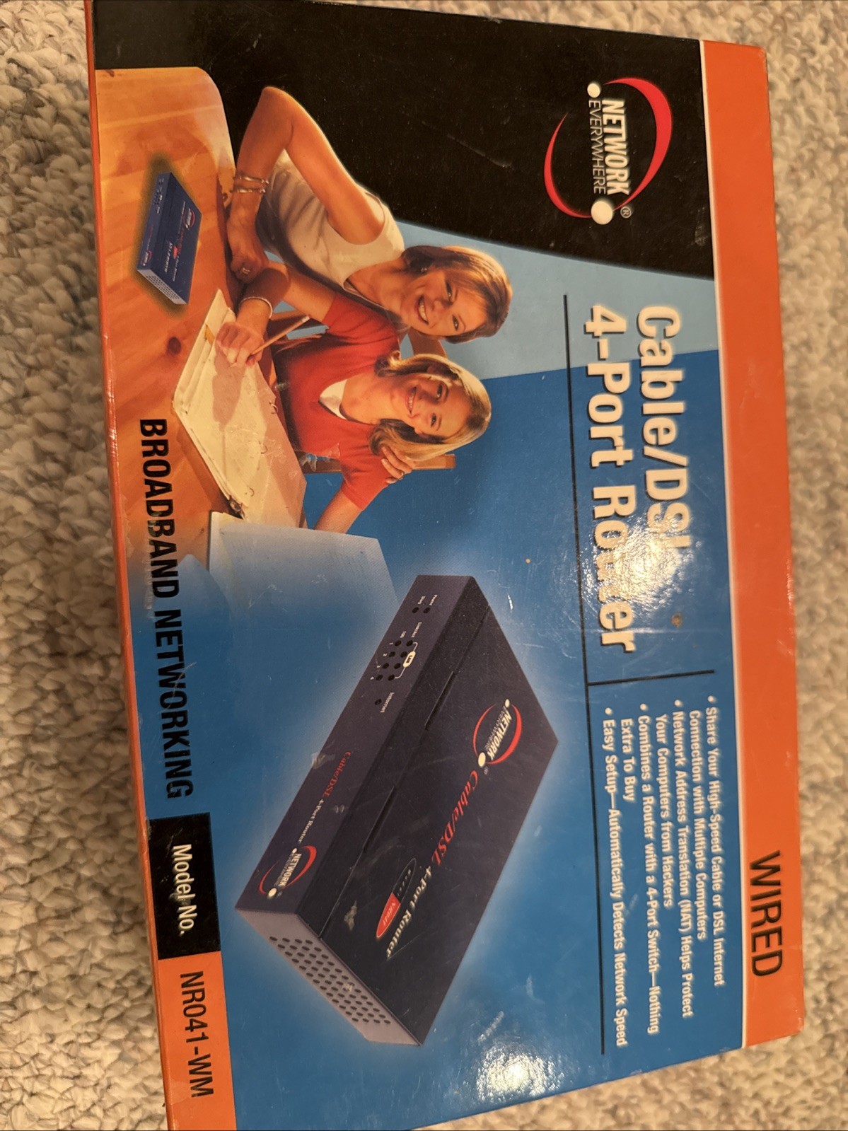 Network Everywhere NR041-WM Wired Cable DSL 4 Port Router Broadband New