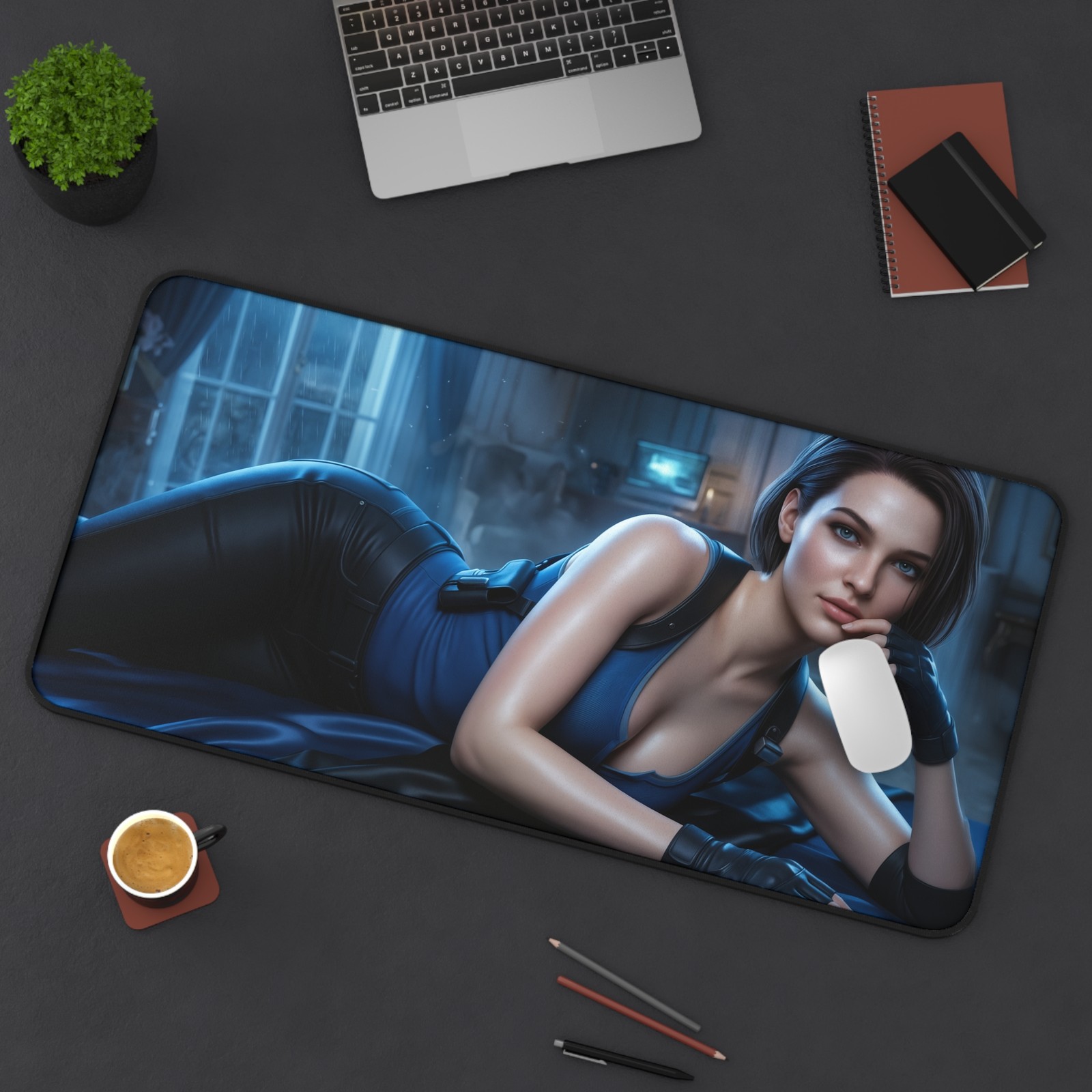 Jill Valentine Mouse Pad, Resident Evil Keyboard Mat, Gamer Gift XXL