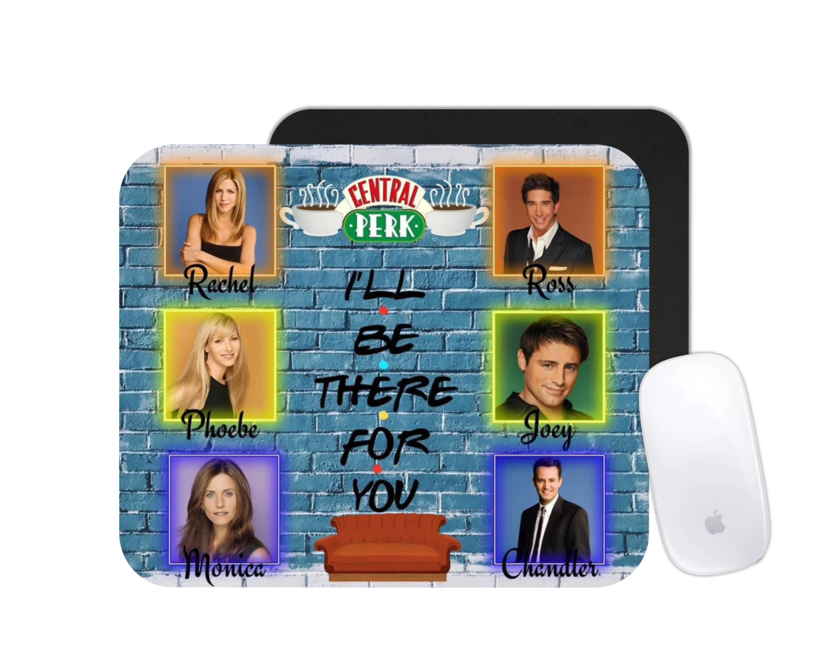 Friends Central Perk Mouse Pad | Retro 90s Sitcom Desk Mat | Custom Nostalgia