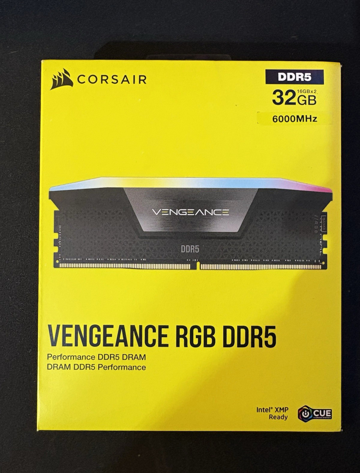Corsair Vengeance RGB DDR5 32GB (2x16GB) DIMM 6000MHz 288-Pin RAM