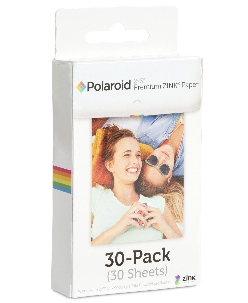 Polaroid 2x3" 30 Sheets Premium ZINK Photo Paper Adhesive SNAP Touch Zip Printer