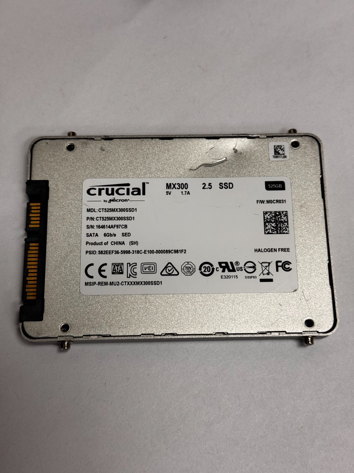 Crucial 525GB,Internal,2.5 inch (CT525MX300SSD1) Solid State Drive