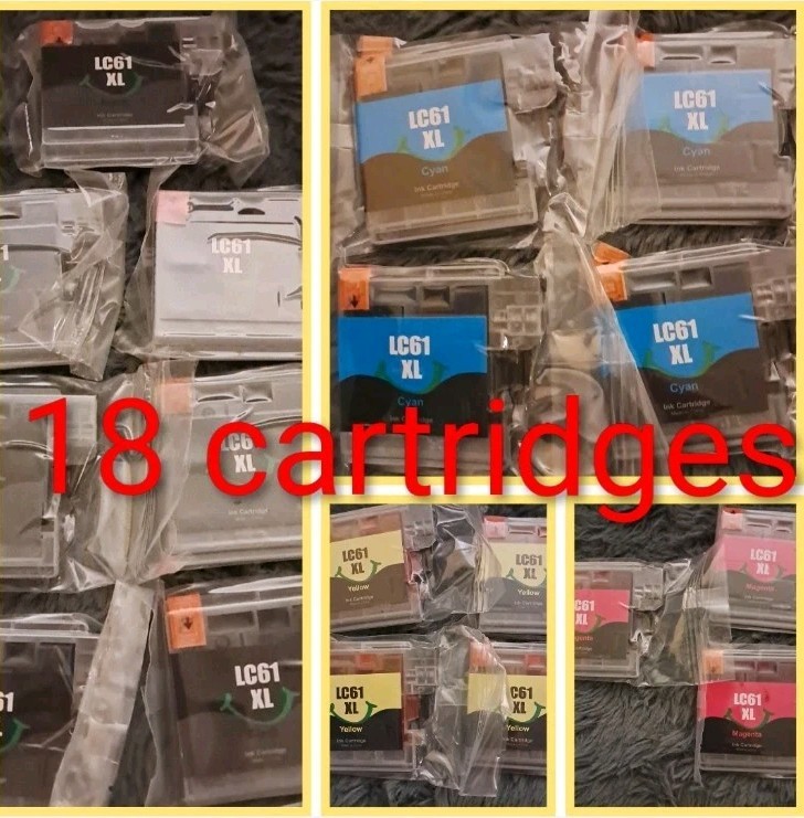 18 Lot EZInk LC61XL Compatible Cartridge E-Z Ink Replacement for Brother LC65XL