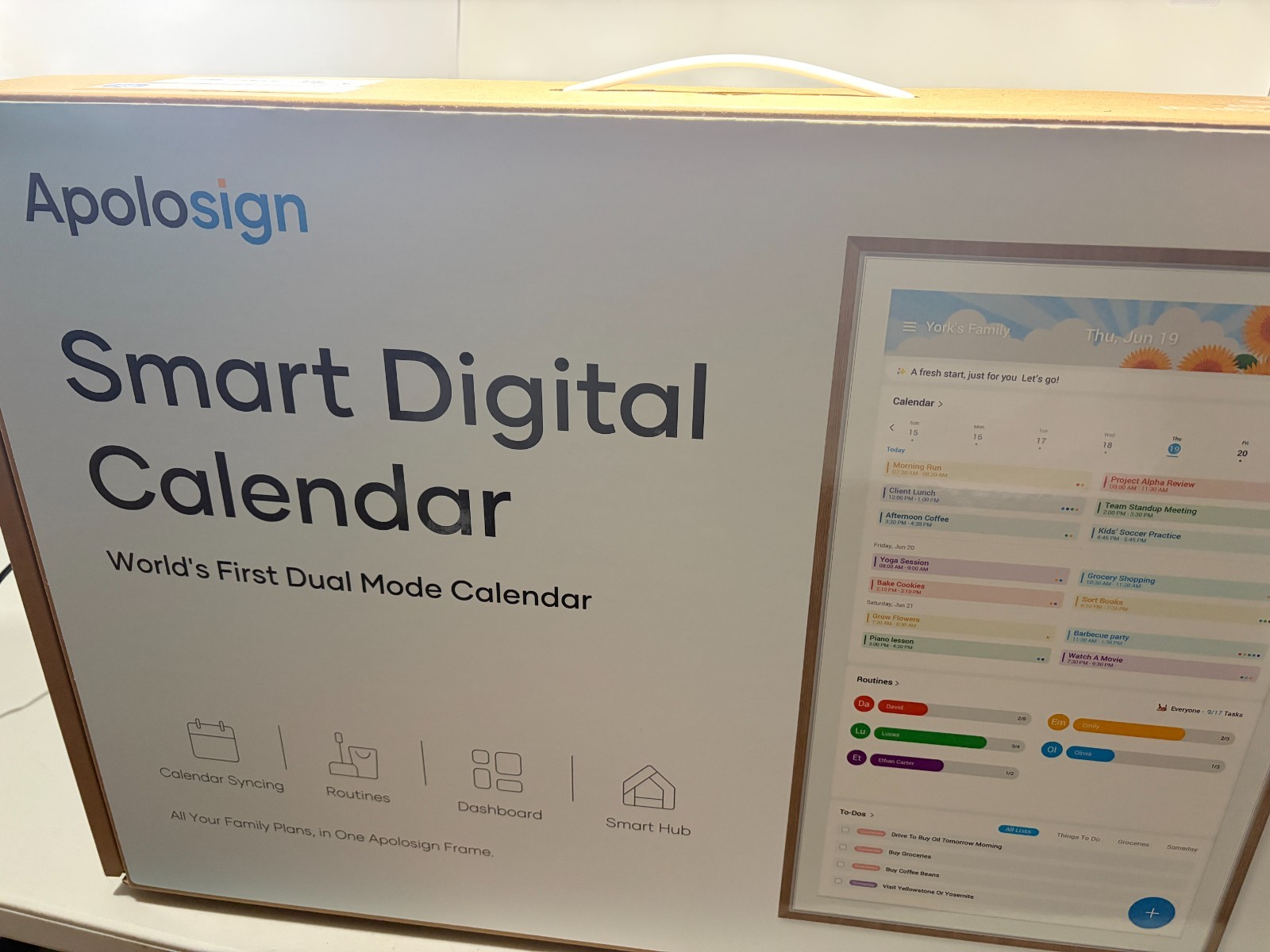 ApoloSign 27 inch Digital Calendar Smart Family Wall Planner (Brand New)