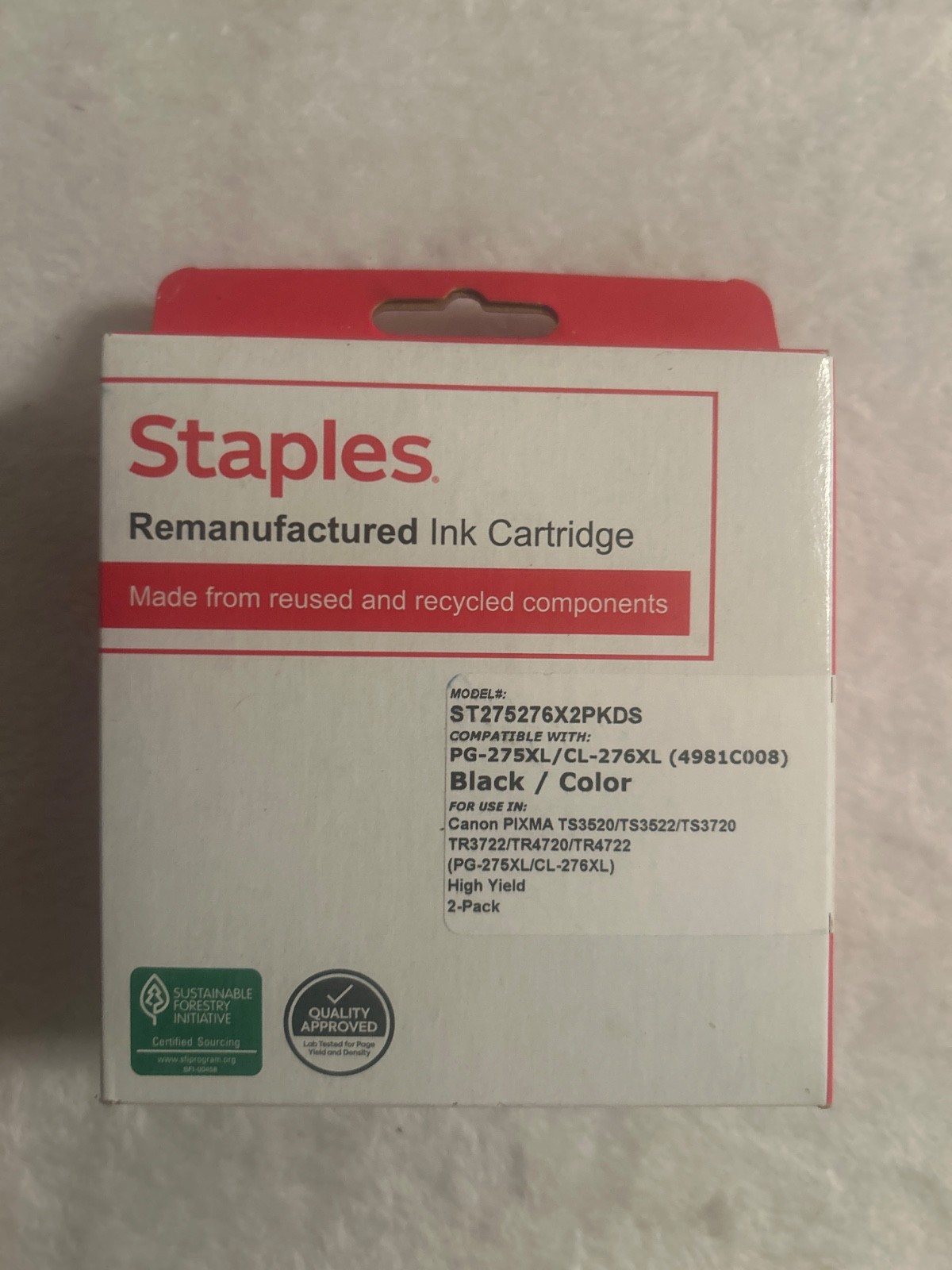 Staples (ST275276X2PKDS)-2Pack