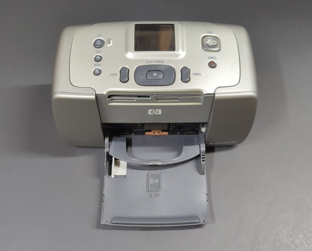 HP PhotoSmart 245 Inkjet Digital Photo Printer Model Q3046A (Tested)