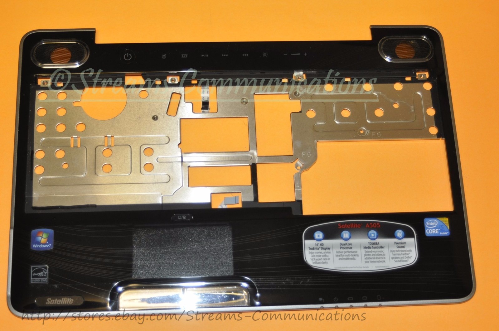 TOSHIBA Satellite A505 A505D A505-S6033 16 inch Laptop Palmrest w/ Touchpad