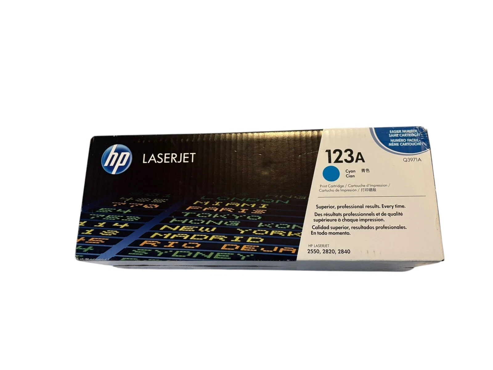 NEW SEALED Genuine HP 123A Cyan Original LaserJet Toner Open Box